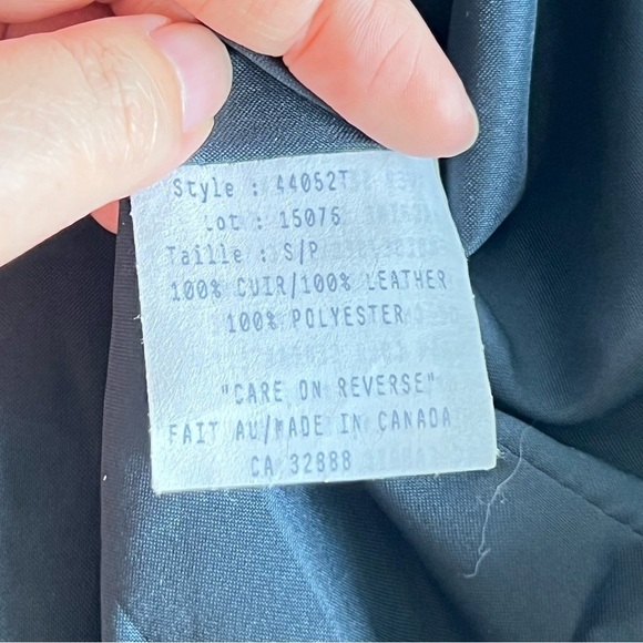 Vintage Blue 100% Leather suede jacket - Picture 3 of 8